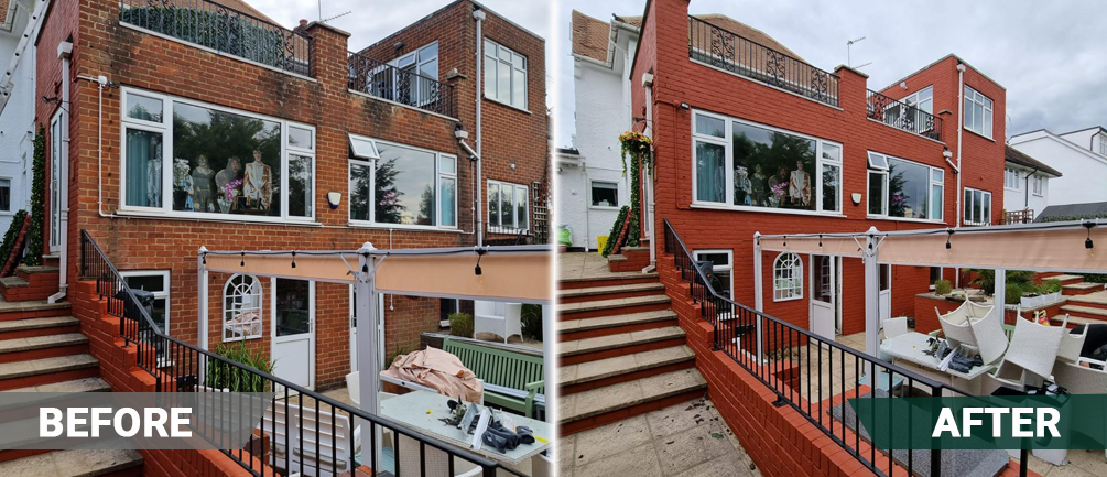 before and after exterior