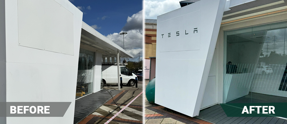 before and after shop tesla